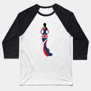 New Zealand Woman Baseball T-Shirt